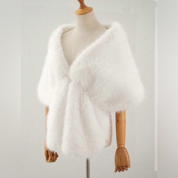 1pc Elegant Solid Color Polyester Women Shawl, Warm Fo r Autumn/Winter - Picture 3 of 3